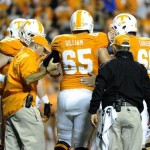 Tennessee OL Jacob Gilliam continues to play with torn ACL