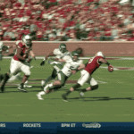 Oklahoma’s Trevor Knight carted off in fourth quarter of blowout loss to Baylor (GIF)