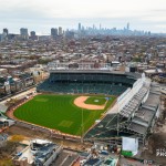 Check out cool aerial views of Wrigley Field during its renovation