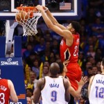 Davis leads Pelicans by Durant-less Thunder