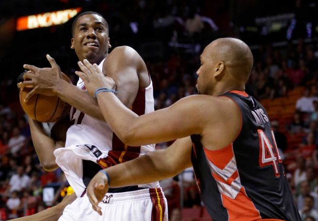 Toronto defeated Miami 104-107 to all but end their playoff hopes on Saturday