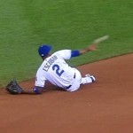 Alcides Escobar wows again with long distance backhand flip