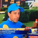Marlins Man was everywhere at the Preakness Stakes