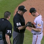 Orioles' Matusz ejected for foreign substance