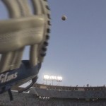 Dodgers fan Bobby Crosby films himself catching home run