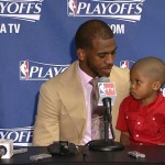 Stephen Curry’s daughter Riley took over his post-game press conference