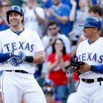 Rangers' Gallo homers, knocks in 4 in debut