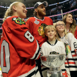 Blackhawks remember Clint Reif, Steve Montador during Stanley Cup celebration