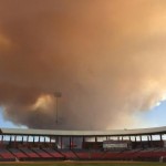 California wildfires lead to postponement of minor league game