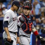 Indians' Carrasco loses no-no with 2 outs in 9th