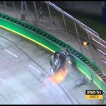 Ben Kennedy’s truck gets into catchfence at Kentucky (Video)