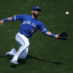 Jose Bautista saves the day after teammates lose ball in sun