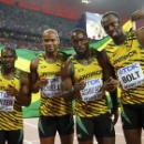 Bolt secures third sprint sweep as Jamaica win relay (Reuters)