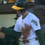 Ball boy makes outstanding diving stop to protect A’s bullpen