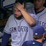 Justin Upton throws helmet in anger, hits teammate Yonder Alonso in head