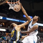 Dunk History: Young Wolf Andrew Wiggins goes straight for Rudy Gobert’s neck