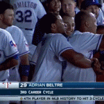 Adrian Beltre hits for the cycle in spectacular fashion